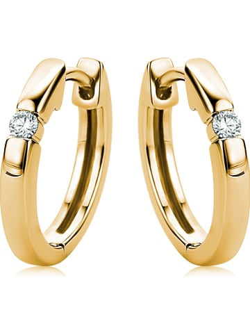 Revoni Gold-Creolen mit Diamanten