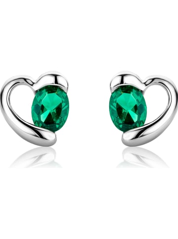 Revoni Weißgold-Ohrstecker mit Edelsteinen