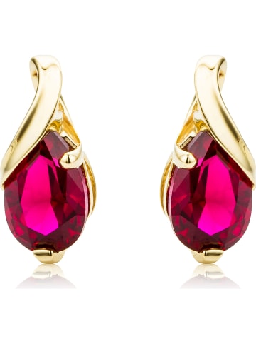 Revoni Gouden oorstekers met edelstenen