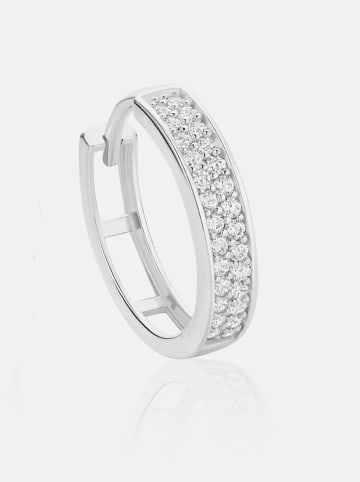 Revoni Weißgold-Creolen mit Edelsteinen