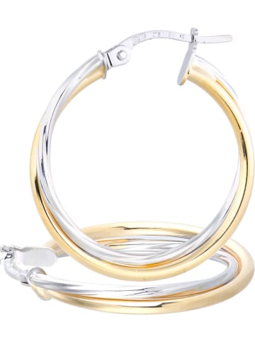 Diamant Exquis Złote kolczyki-kreole