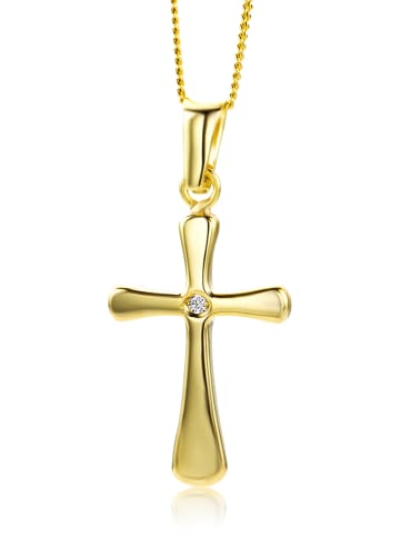 Diamant Exquis Gouden ketting met hanger - (L)45 cm