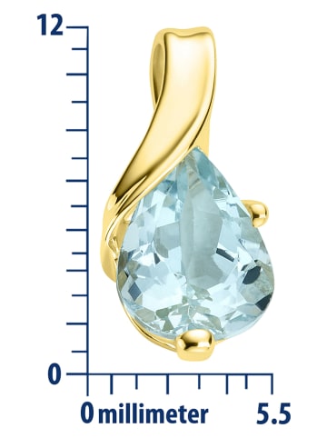 Diamant Exquis Gouden ketting met hanger - (L)45 cm