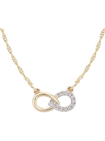 Diamant Exquis Gouden ketting met diamanten - (L)42 cm