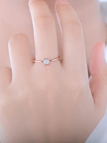Revoni Roségold-Ring mit Diamant