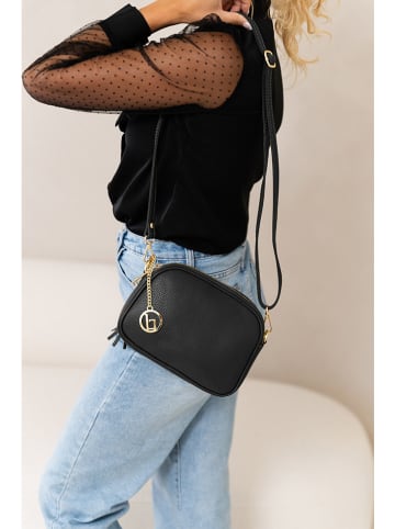 Lia Biassoni Leren schoudertas "Flumendosa" zwart - (B)23 x (H)17 x (D)7 cm