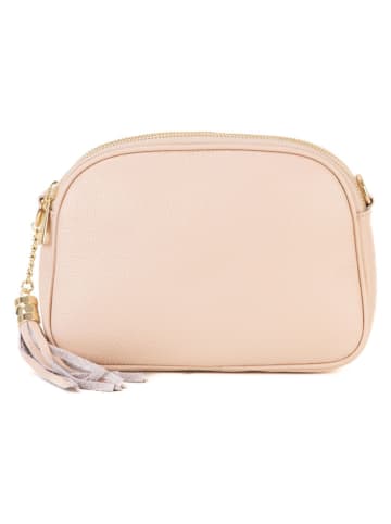 Lia Biassoni Leder-Umhängetasche "Flumendosa" in Rosa - (B)23 x (H)17 x (T)7 cm