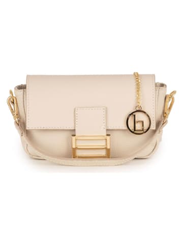 Lia Biassoni Leren handtas "Tagliamento" beige - (B)22 x (H)15 x (D)6 cm