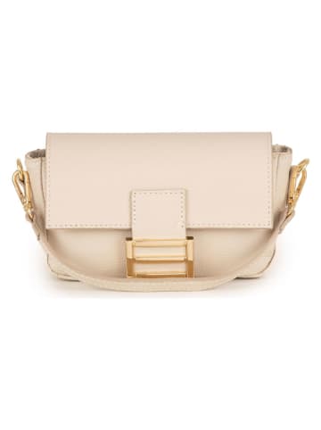 Lia Biassoni Leren handtas "Tagliamento" beige - (B)22 x (H)15 x (D)6 cm