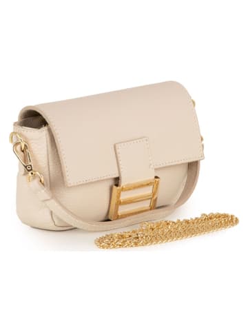 Lia Biassoni Leren handtas "Tagliamento" beige - (B)22 x (H)15 x (D)6 cm