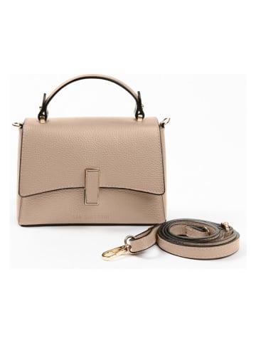 Lia Biassoni Leder-Henkeltasche "Fegana" in Beige - (B)20 x (H)14 x (T)8 cm