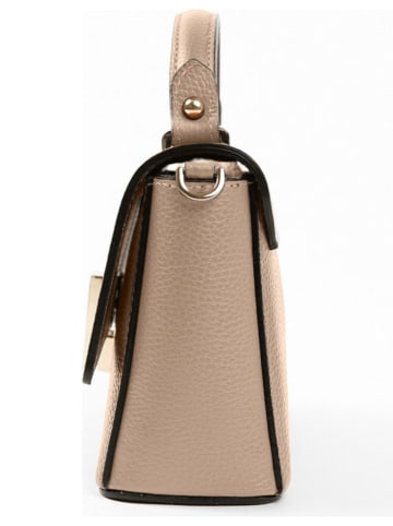 Lia Biassoni Leren handtas "Fegana" beige - (B)20 x (H)14 x (D)8 cm