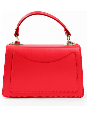 Lia Biassoni Leder-Henkeltasche "Trasubbie" in Rot - (B)20 x (H)14 x (T)7 cm