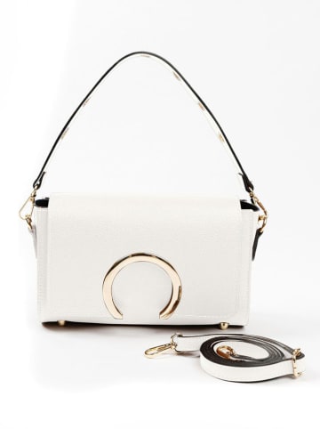 Lia Biassoni Leder-Henkeltasche "Solano" in Weiß - (B)24 x (H)16 x (T)8 cm