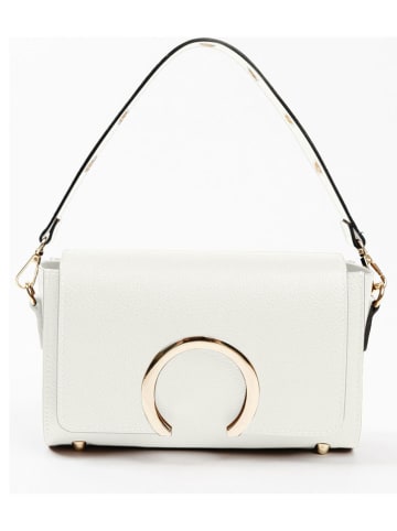 Lia Biassoni Leder-Henkeltasche "Solano" in Weiß - (B)24 x (H)16 x (T)8 cm