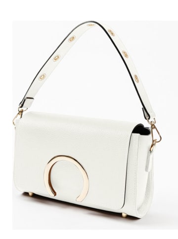 Lia Biassoni Leren handtas "Solano" wit - (B)24 x (H)16 x (D)8 cm