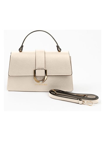 Lia Biassoni Leder-Henkeltasche "Archiano" in Beige - (B)25 x (H)16 x (T)8,5 cm