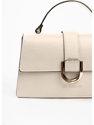 Lia Biassoni Leren handtas "Archiano" beige - (B)25 x (H)16 x (D)8,5 cm