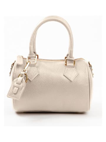 Lia Biassoni Leder-Henkeltasche "Resco" in Beige - (B)22 x (H)17 x (T)13 cm