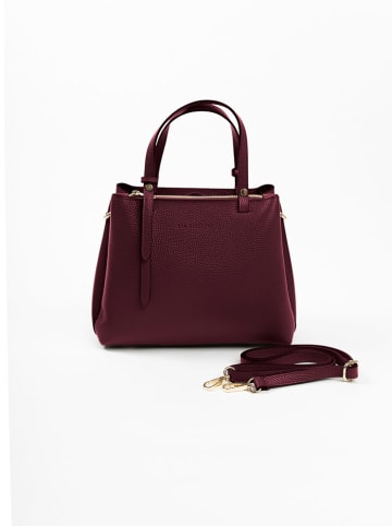 Lia Biassoni Leren handtas "Bardine" bordeaux - (B)28 x (H)21 x (D)15 cm