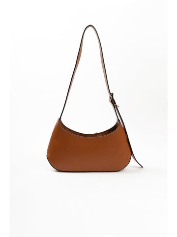 Lia Biassoni Leren schoudertas lichtbruin - (B)32 x (H)19 x (D)6 cm