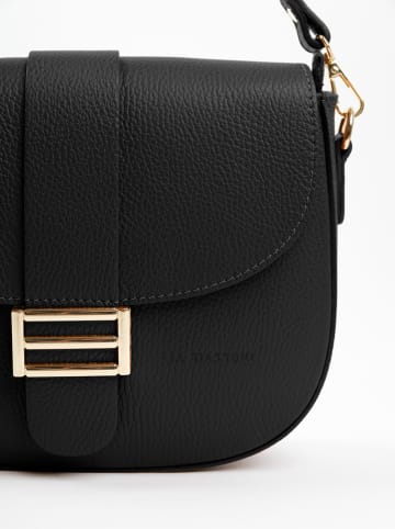 Lia Biassoni Leren schoudertas "Sangro" zwart - (B)27 x (H)22 x (D)7 cm