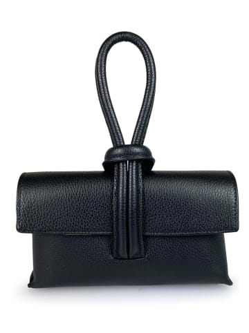 Lia Biassoni Leren handtas zwart - (B)23 x (H)13 x (D)6 cm