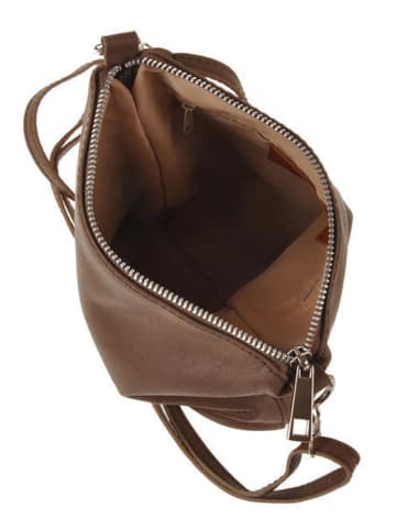 Lia Biassoni Leren schoudertas bruin - (B)19 x (H)21 x (D)10 cm