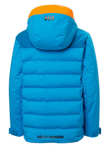 Helly Hansen Kurtka narciarska "Cyclone" w kolorze niebiesko-zielono-pomarańczowym