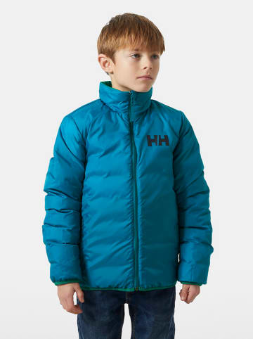 Helly Hansen Dwustronna kurtka pikowana "Marka" w kolorze zielono-niebieskim
