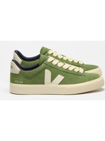 Veja Skórzane sneakersy "Campo Bold" w kolorze zielonym