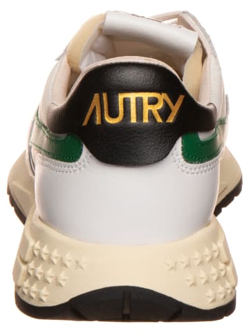 AUTRY Skórzane sneakersy "Relwind" w kolorze zielono-białym