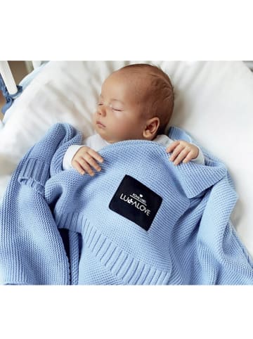 Lullalove Decke in Hellblau