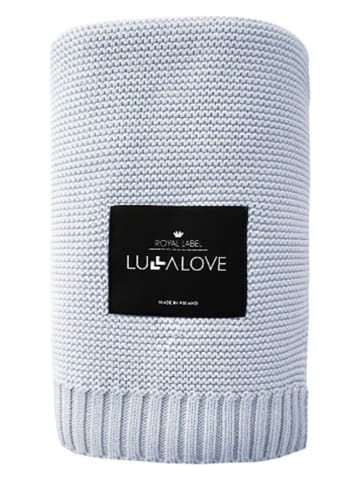 Lullalove Decke in Hellblau/ Grau