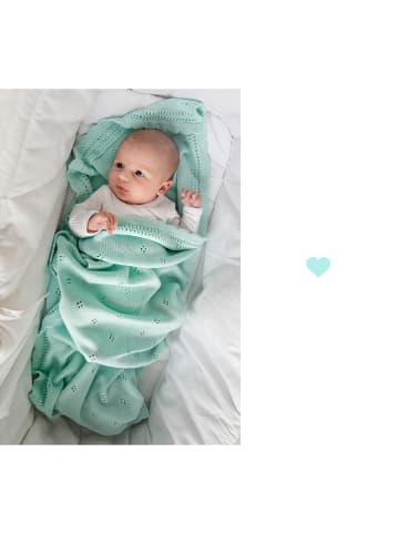 Lullalove Decke "Daisy" in Mint