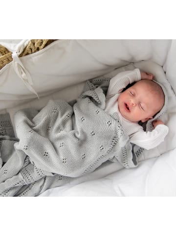 Lullalove Decke "Daisy" in Grau