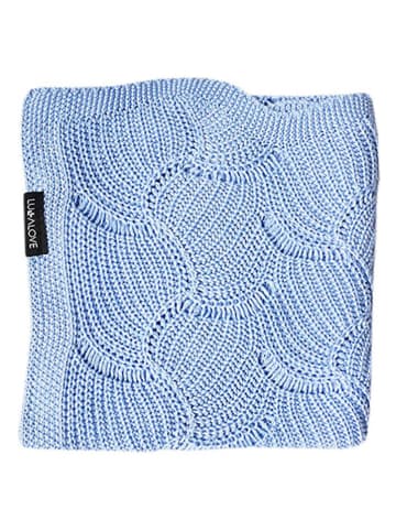 Lullalove Kocyk w kolorze błękitnym