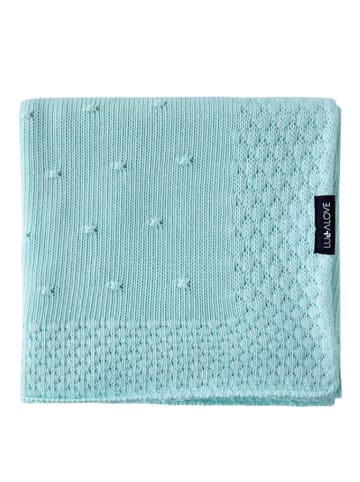 Lullalove Kocyk w kolorze turkusowym