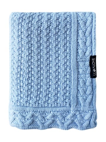 Lullalove Decke in Hellblau