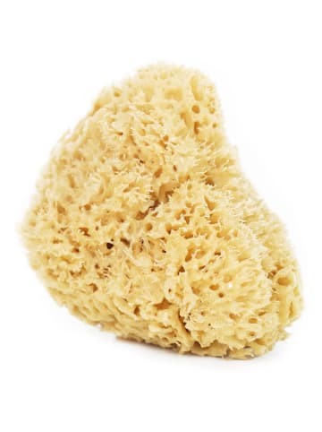 Lullalove Gąbka naturalna "Honeycomb" w kolorze żółtym