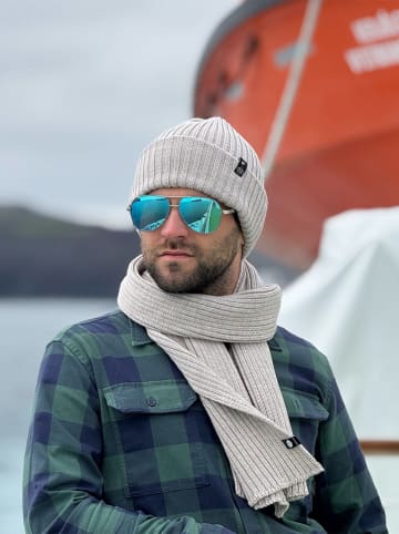 Lullalove Wollschal in Beige - (L)160 x (B)25 cm