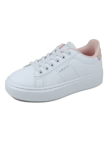 Levi's Sneakersy w kolorze biało-jasnoróżowym