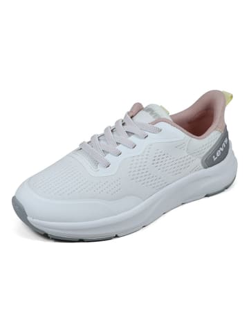 Levi's Sneakers wit/lichtroze/zilverkleurig