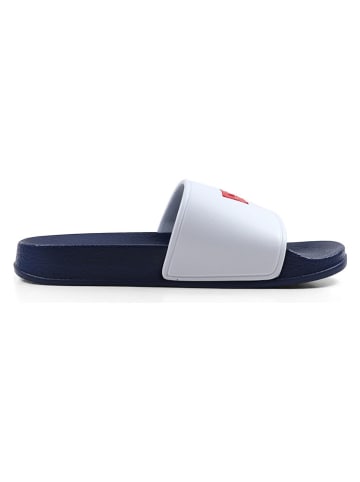 Levi's Slippers wit/donkerblauw