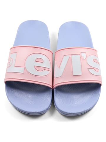 Levi's Pantoletten in Rosa/ Hellblau