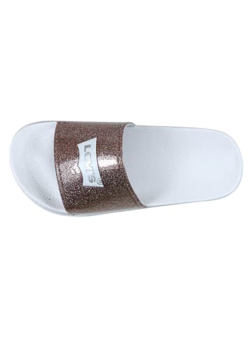 Levi´s Pantoletten in Rosa/ Weiß