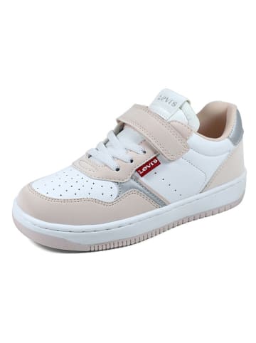 Levi´s Sneakersy w kolorze biało-jasnoróżowo-srebrnym