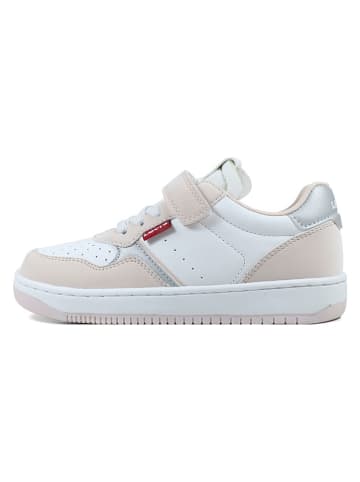 Levi's Sneakersy w kolorze biało-jasnoróżowo-srebrnym