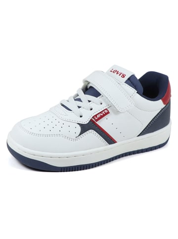 Levi's Sneakers wit/donkerblauw/rood
