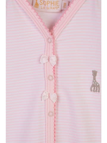 Sophie la Girafe Strampler in Weiß/ Rosa